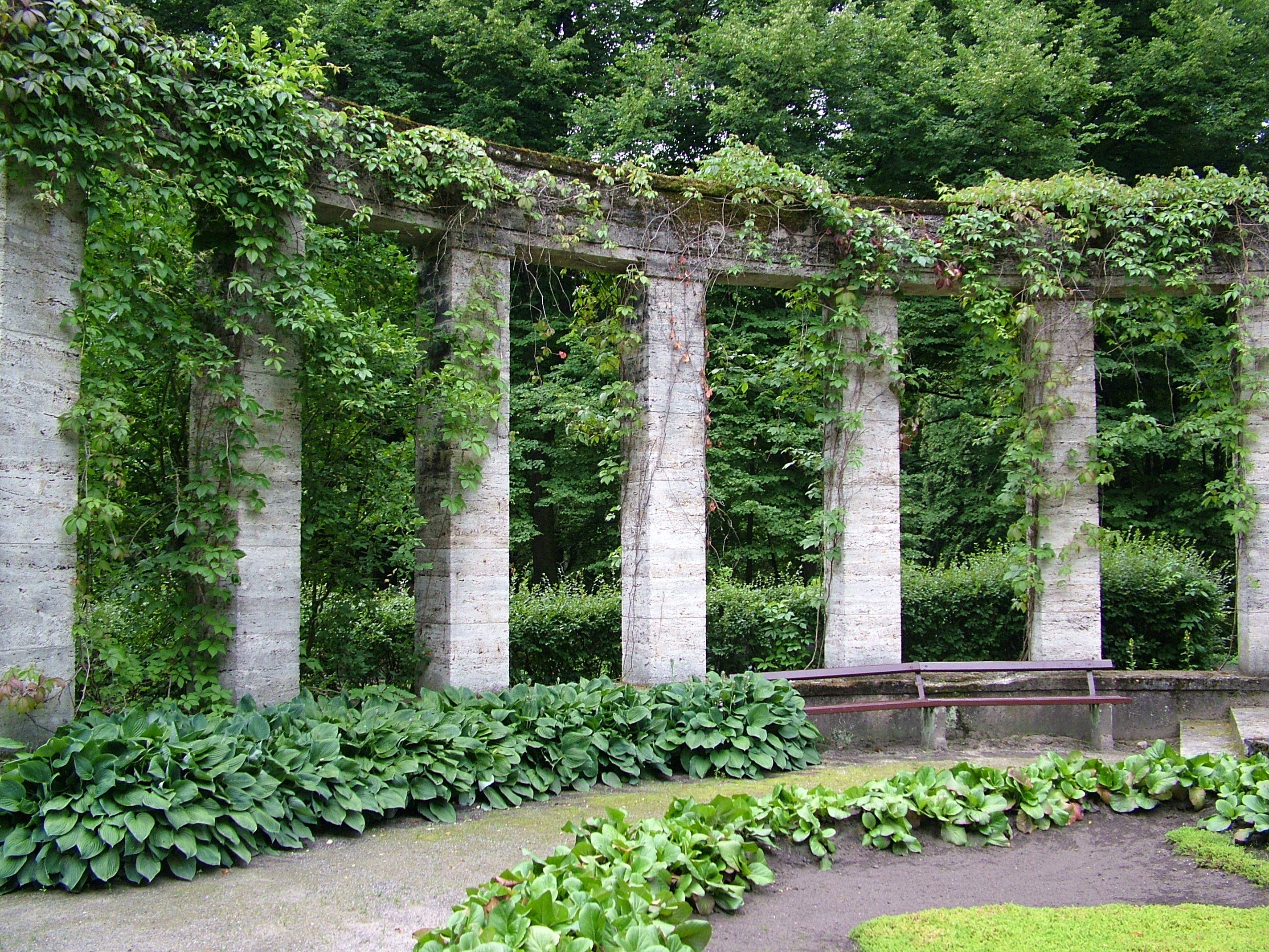 Image After Photos Temabina Arch Arches Overgrown Garden Bench