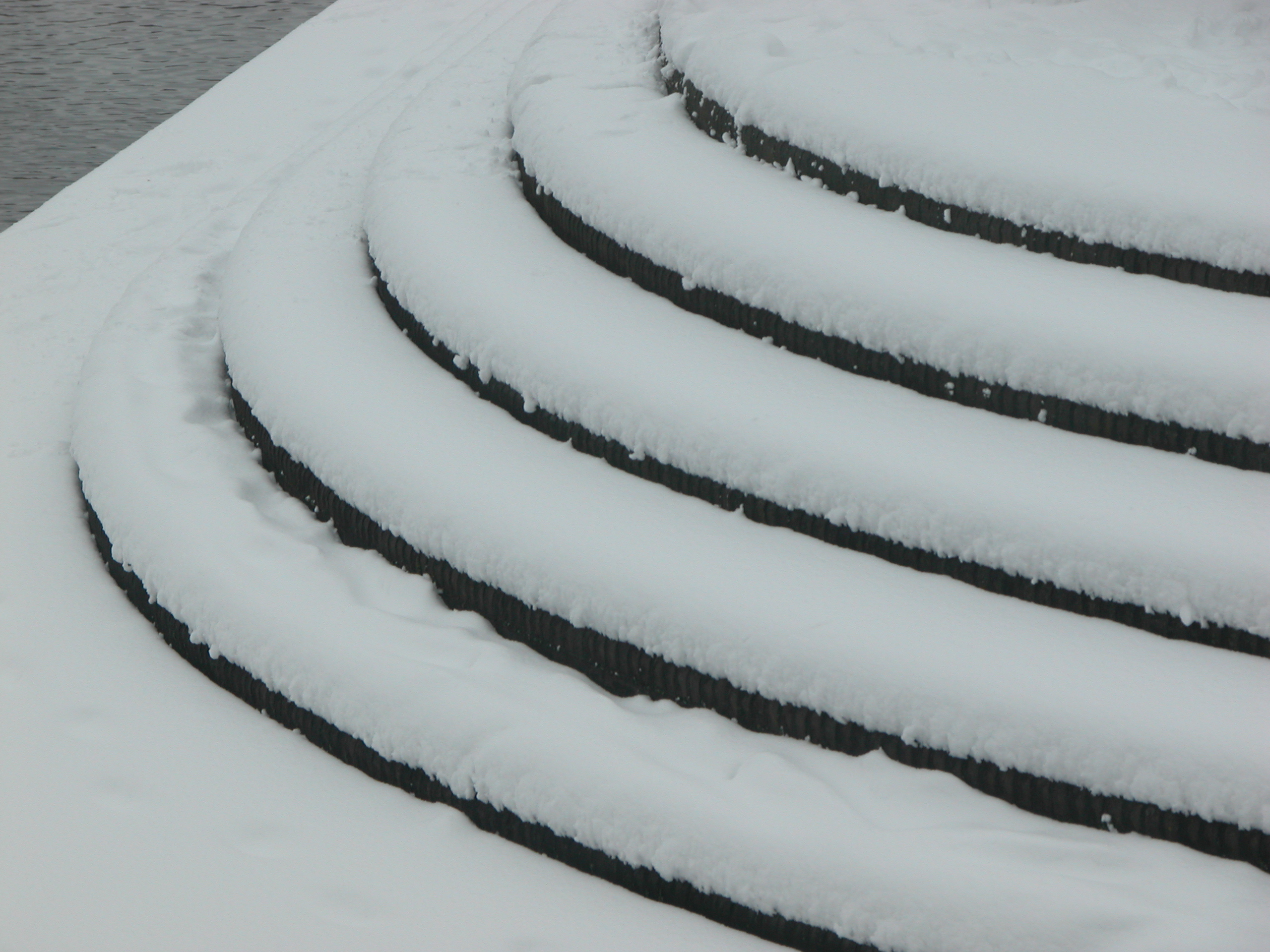 Image*After photos steps snow rounded blanket covered white