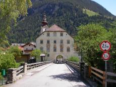 german swiss alps bridge house inn hotel hills chapel