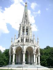 steeple spire dome little chapel white alabaster rococo baroque hugely decorated gothic gothique