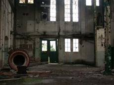 old worn down factory hall derelict rubble abandoned junk