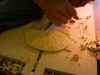 paul violin chisel craftsmanship wood wooden chip chips curl curls