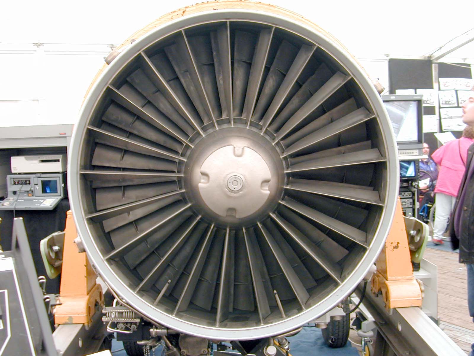 Image*After image plane airplane engine motor rotors big huge round
