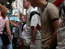 eva crowd people street waist hight