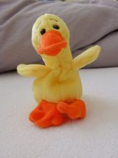 fluffy toy doll duck pluche