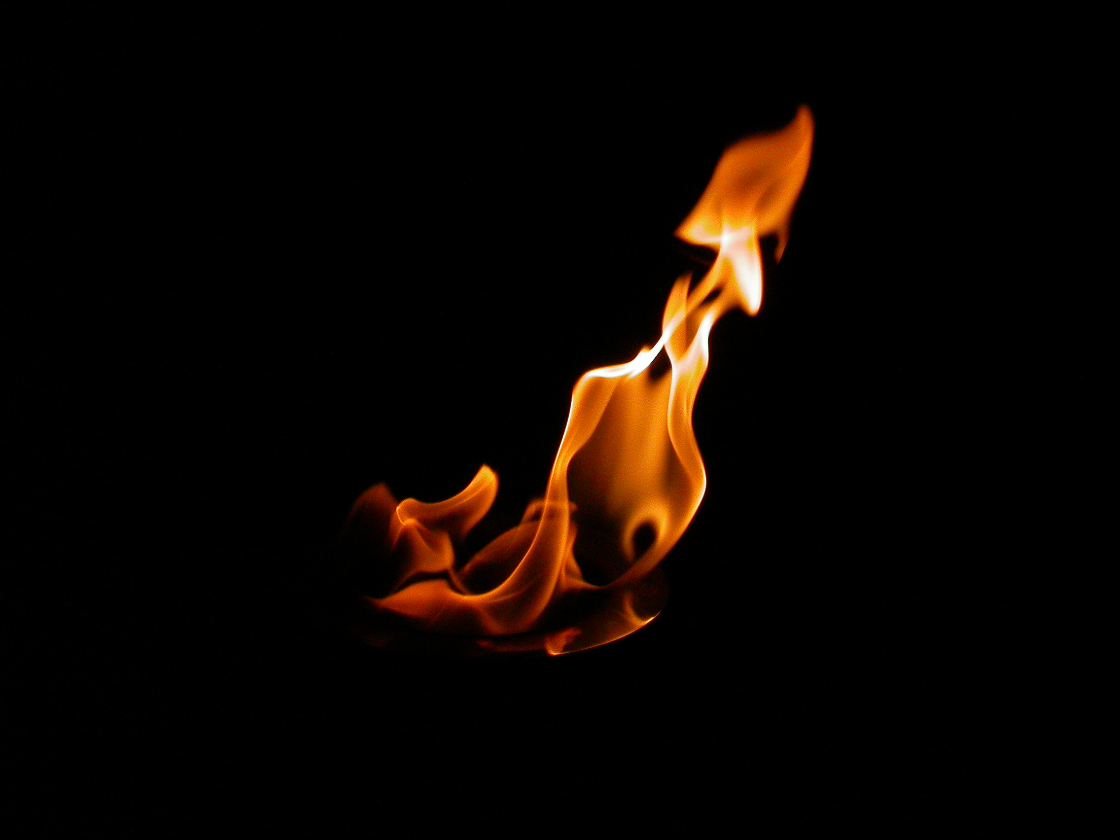 paul flame warm burning flames dark.