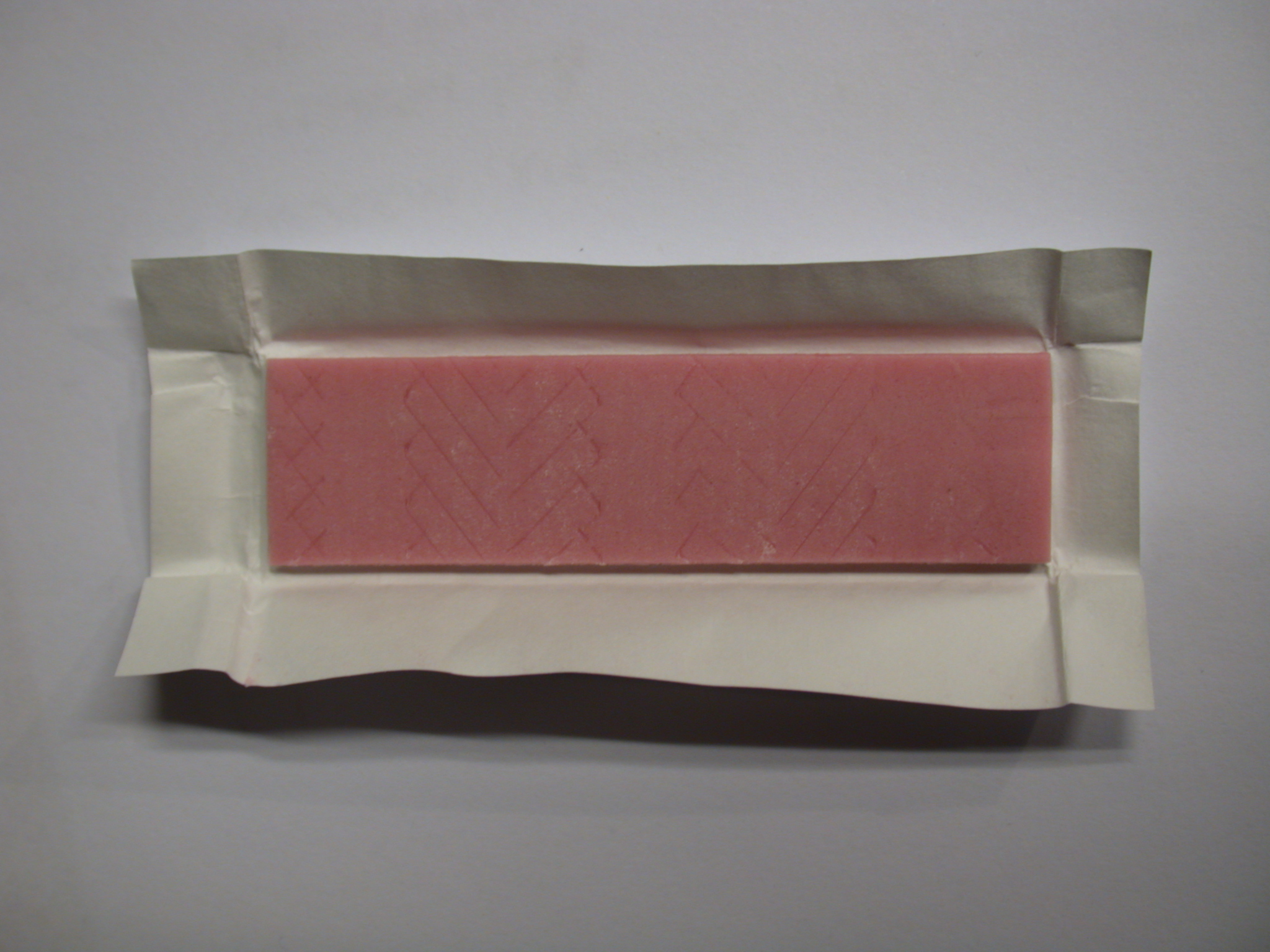 Image*After images stick of gum food candy wrapper bubblegum pink
