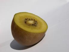 fruit nature food kiwi green half
