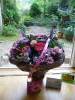 janny bouquet flowers pink purple birthday