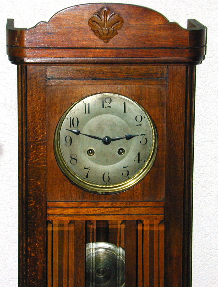 Image*After photos standing clock time antique wood