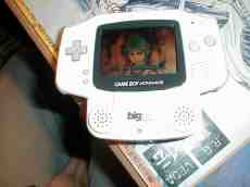 dario gameboy advance gba anime game Japanese white plastic handheld gaming device to be continued