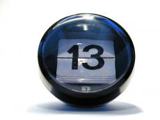 sphere globe number clock counter plastic 13 thirteen