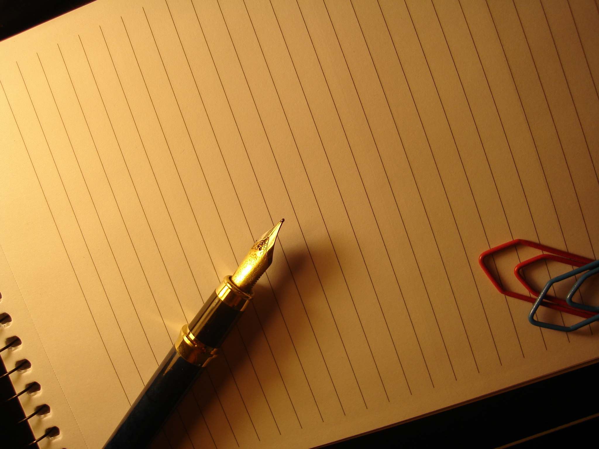 Pen and notebook