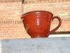 tabus cup ceramic red shiny crockery