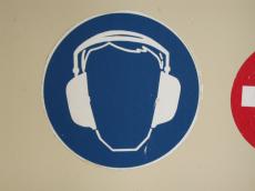 objects signs sound circel blue earprotection ear noisereduction head