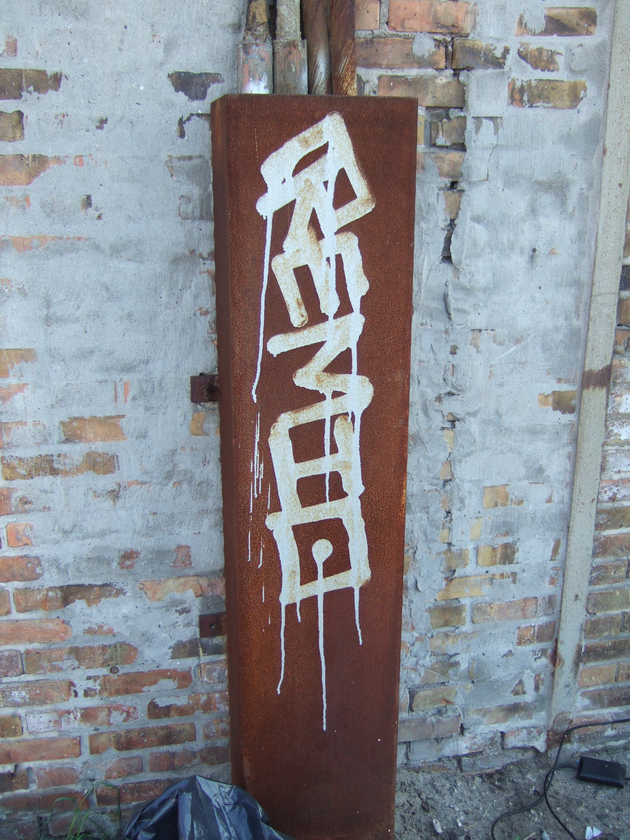 Image*After photos tabus graffiti tag rust metal copper wires electricity