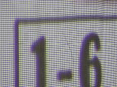 screen closeup letters lcd tft monitor
