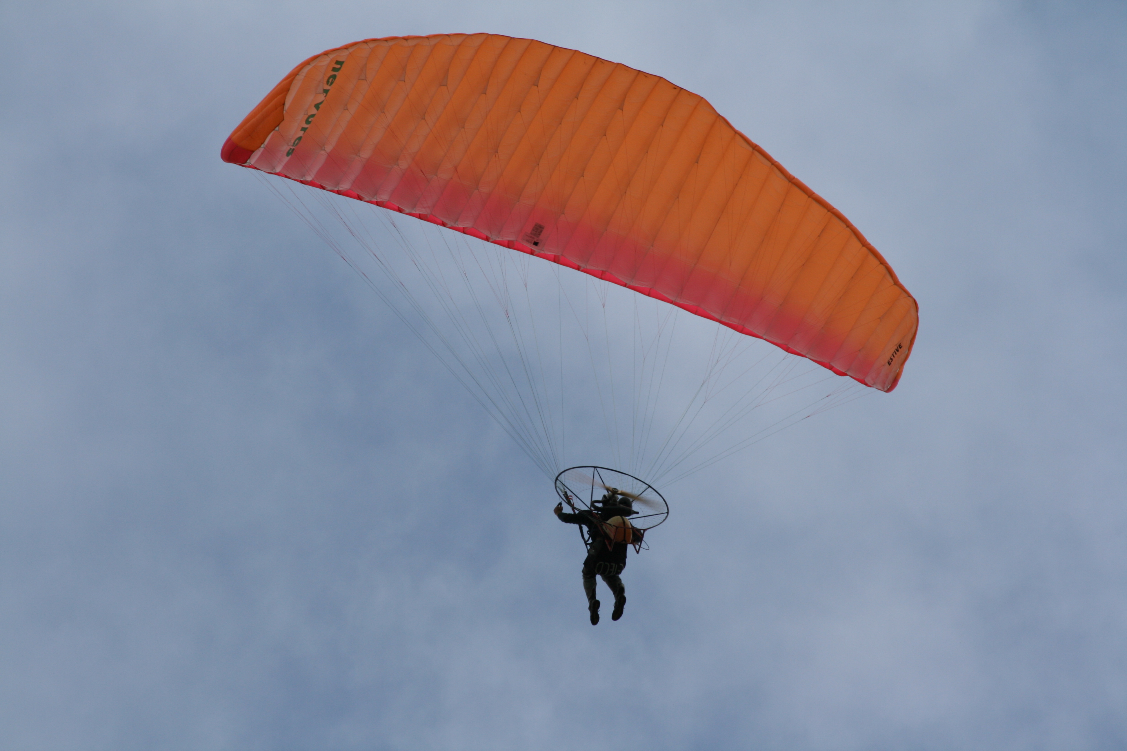 Image*After photos bozzit parachute orange hang gliding skydiver