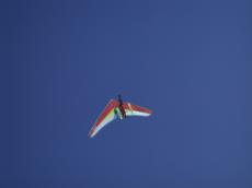 clear blue sky hanglider ulv ultralight ultralightplain deltawing delta triangle