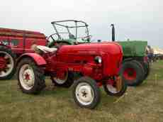 tractor red old classic oldtimer chrome porsche diesel