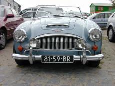land vehicles car auto austinhealey austin healey grill front chrome classic oldtimer headlight headlights lights typo typography licenceplate numbers dutch