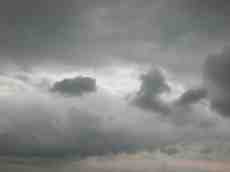 sky murky gray dark boding clouds cloudy
