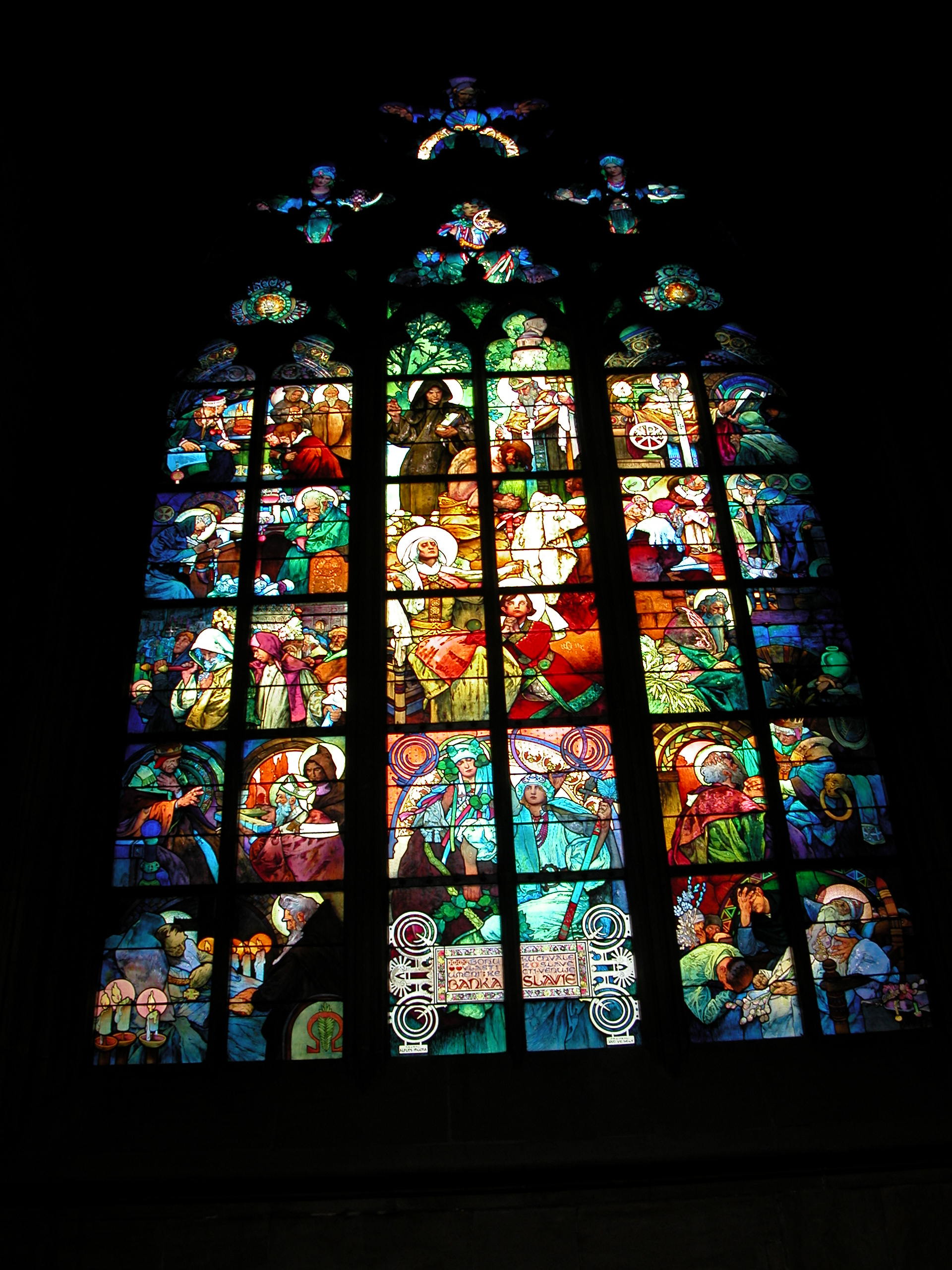 Image*After : photos : stained glass window church saints catholic
