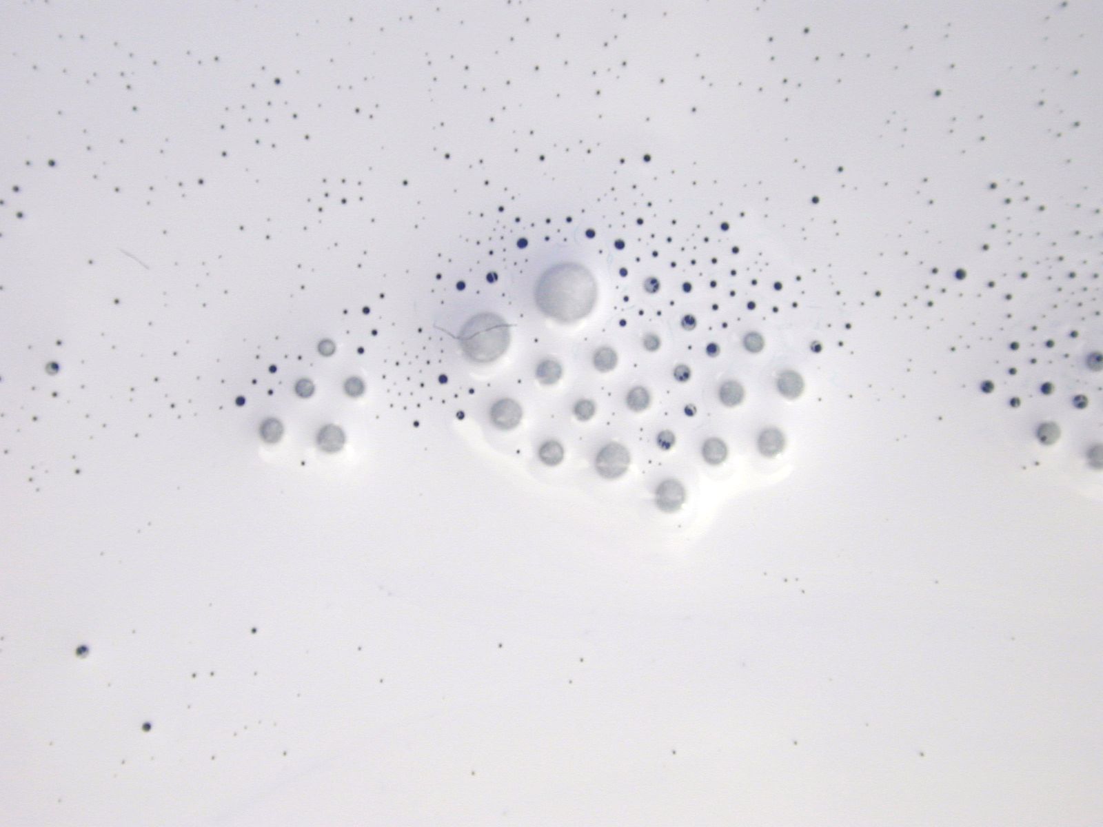 Image*After texture bubbles in white paint liquid milky