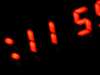 alarm clock digital letters glow neon