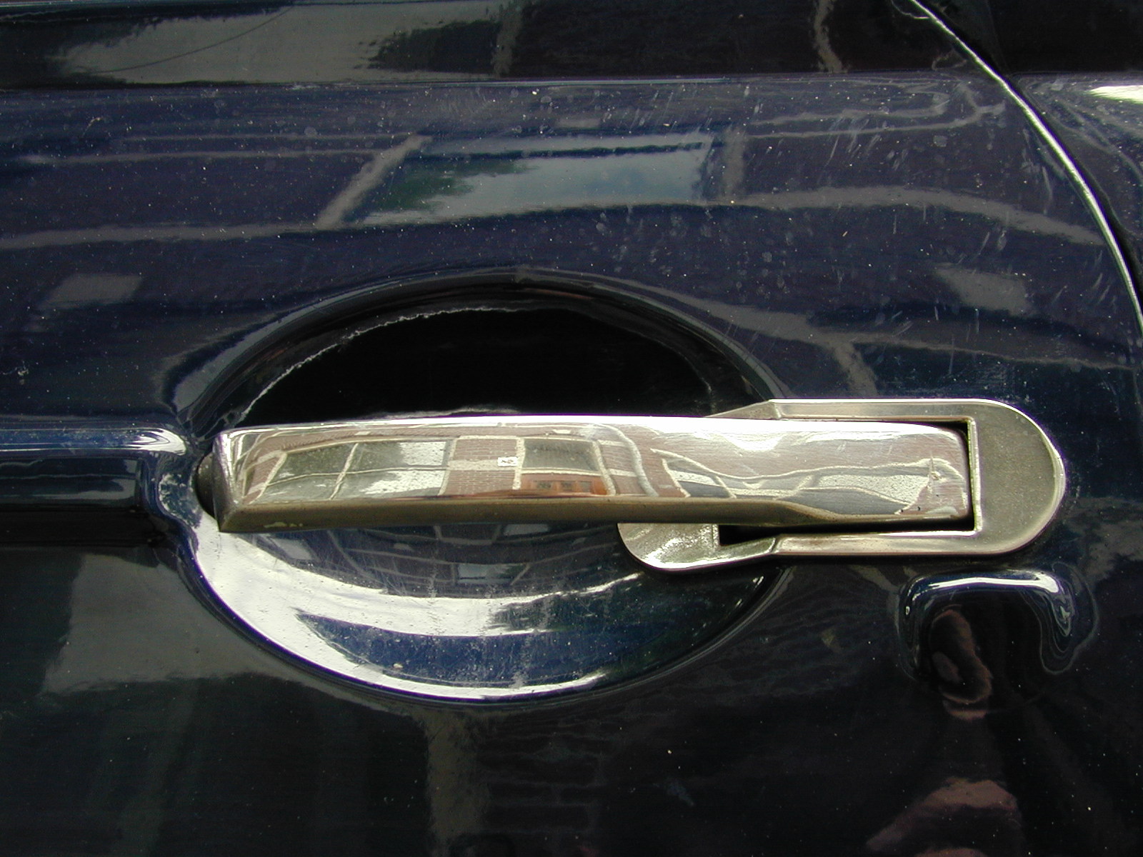 Image*After texture car door handle reflection chrome shiny shining