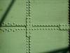betina metals texture rivetted rivets painted green castiron iron