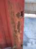 tabus metal door red rust rusted industrial