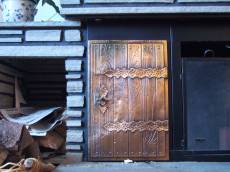 tabus metals copper bronze door fireplace art texture hinges