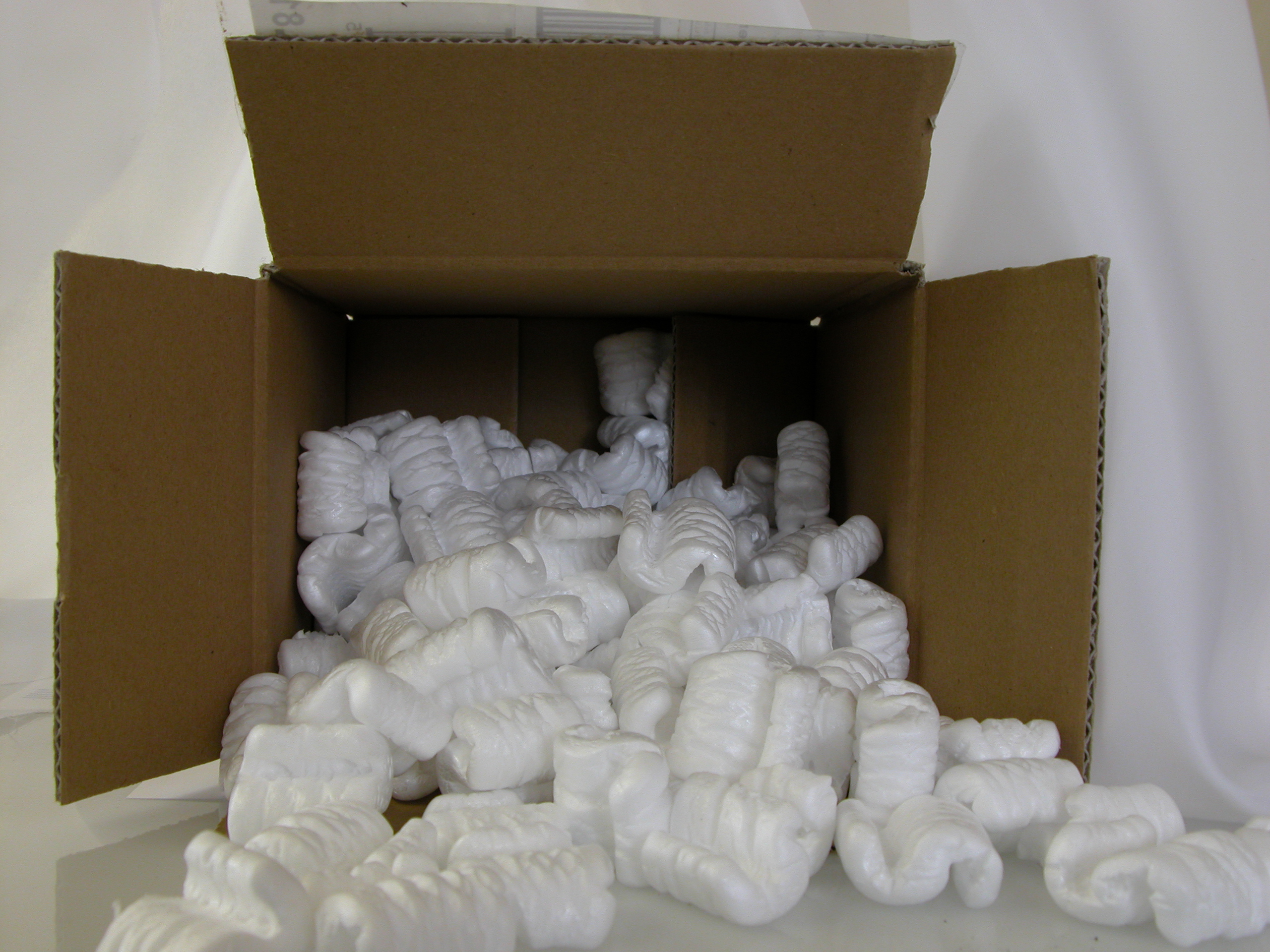 Image*After textures plastic wrapping popcorn box filling cardboard