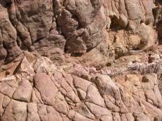 rock stone warm craggy brown hard solid
