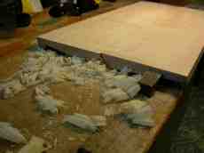 paul wood chips shavings plank craft carpenter