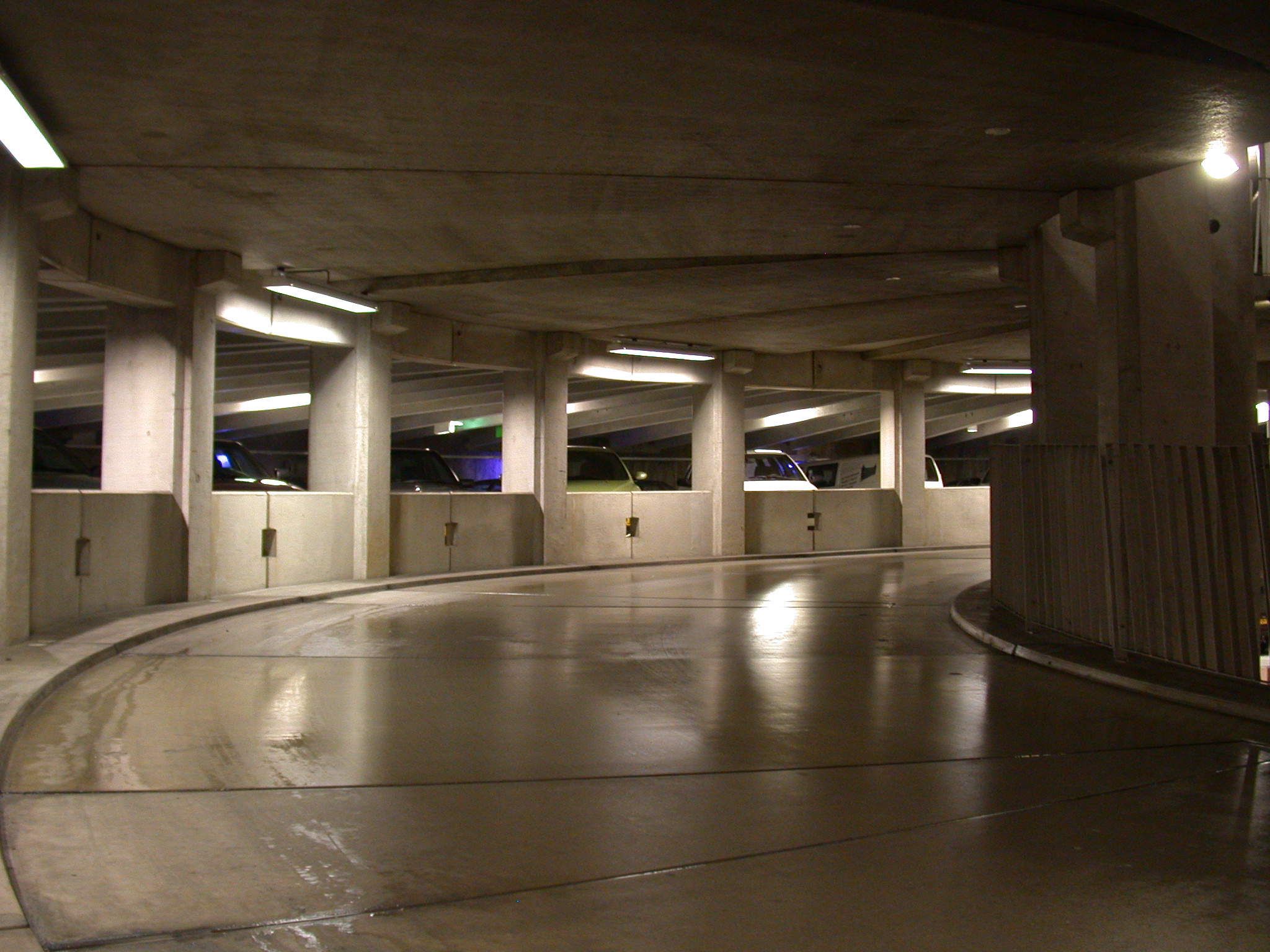 parking lot parkinglot concrete shining shiny cars parked underground glossy