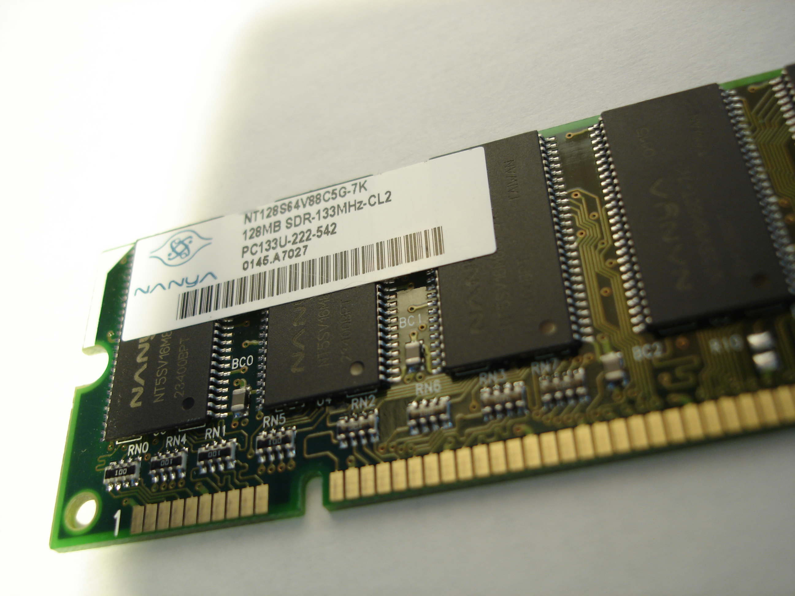 brandon chip memory ram computer pc part ddr ddr2 sdram nanya 128MB