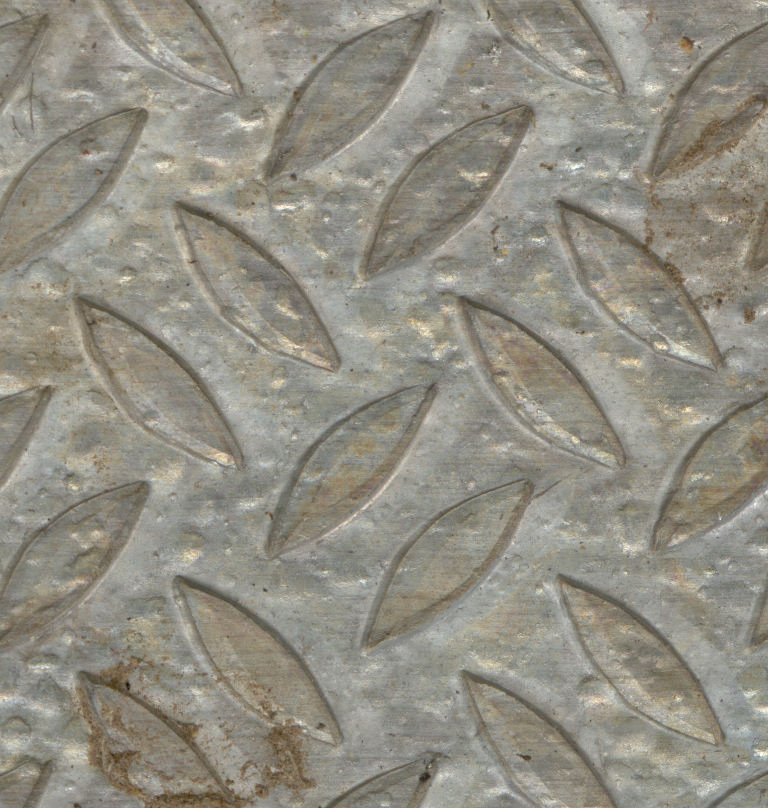 kinkyfriend metal floor slab of gray leafs pattern