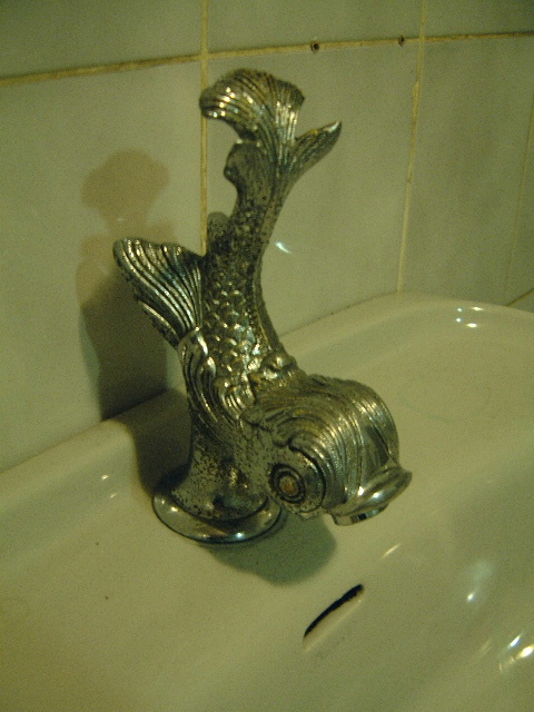 art sculptures fountain fish ornament maartent metal copper tap watertap