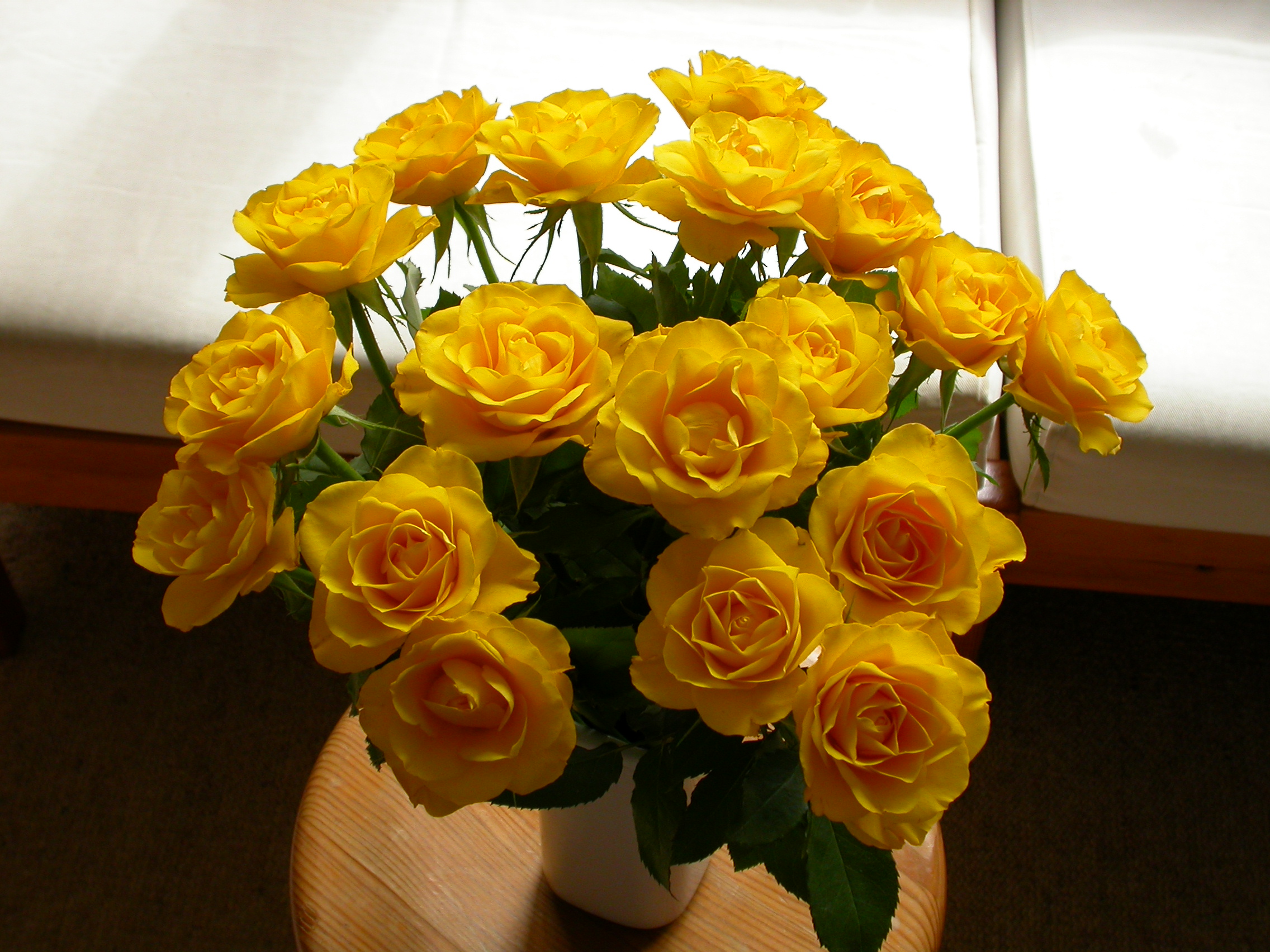 paul flowers rose roses yellow bouquet bunch of flowers