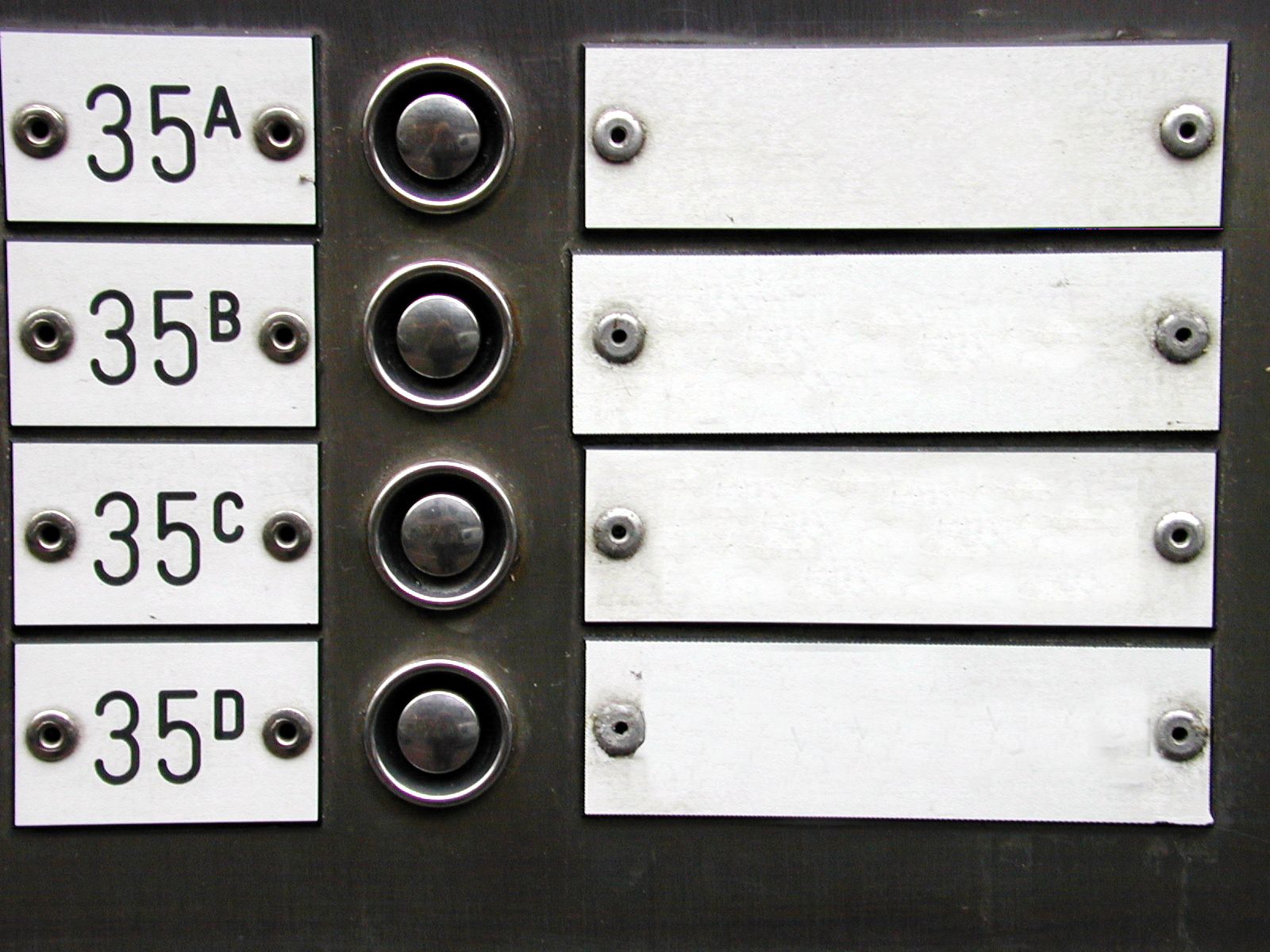 doorbells houses numbers name tags plates