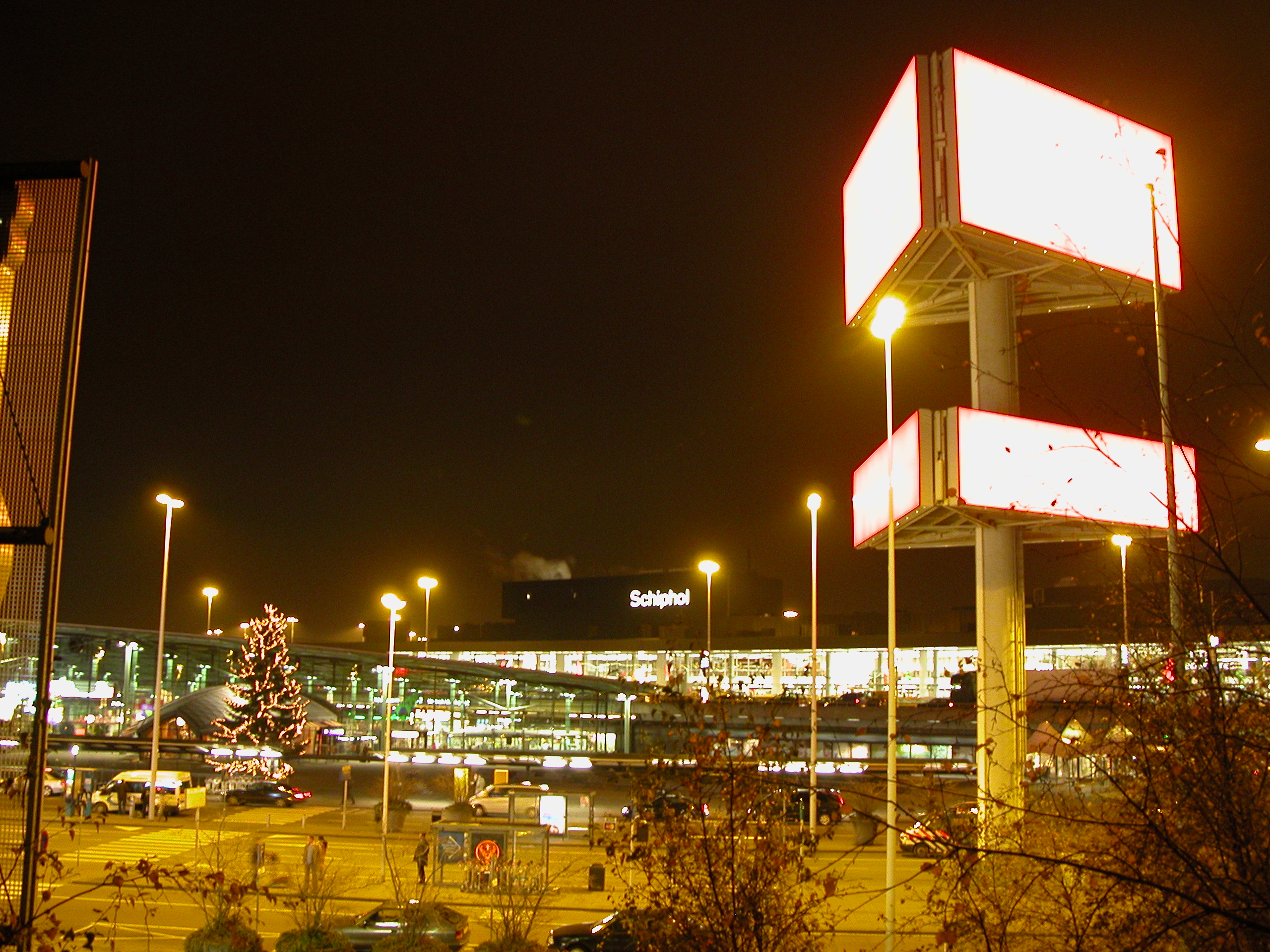 architecture exteriors schiphol airport advertising xmas christmas