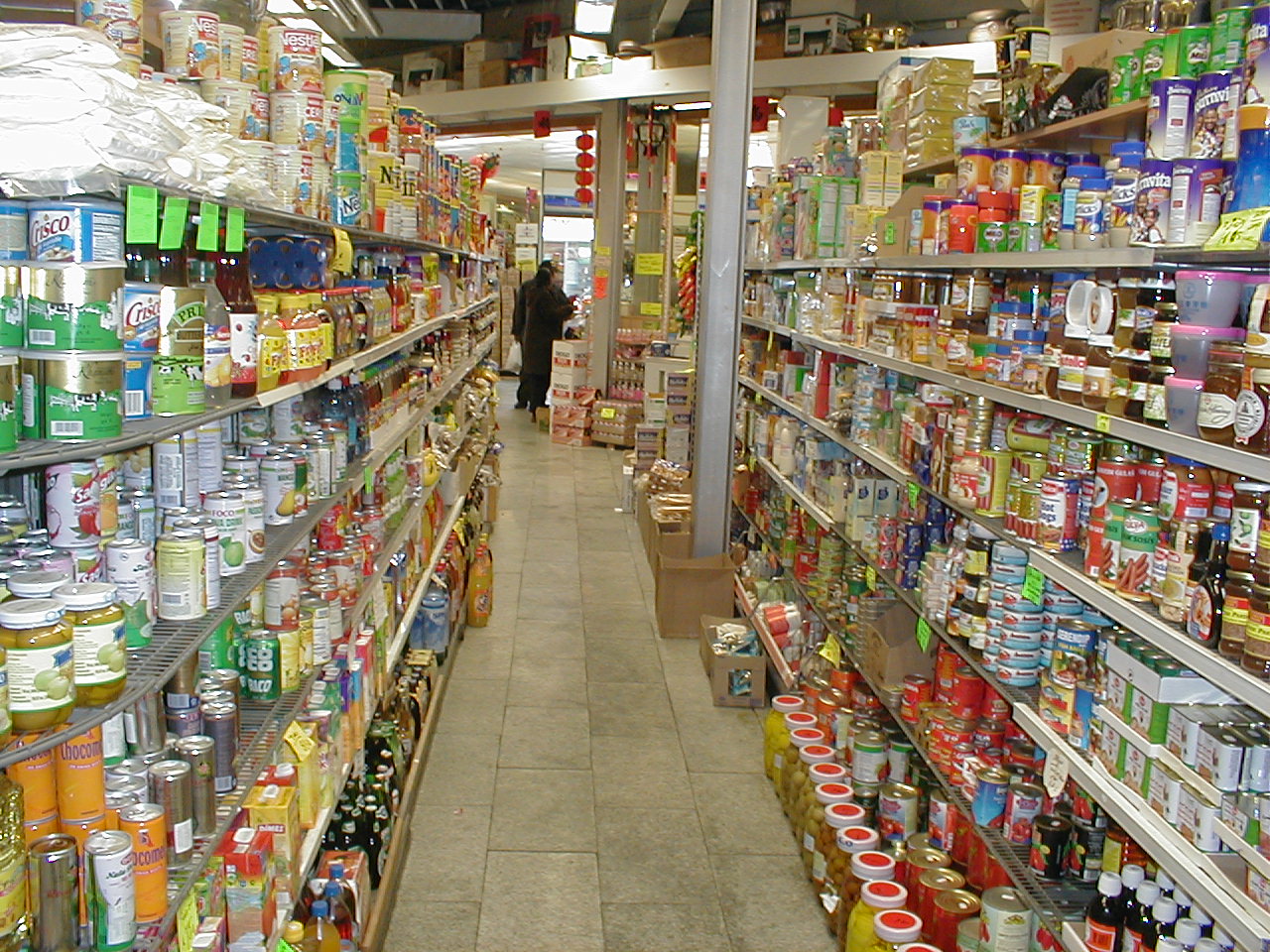 dario food grocery groceries shelf shelves supermarket shop cans tins