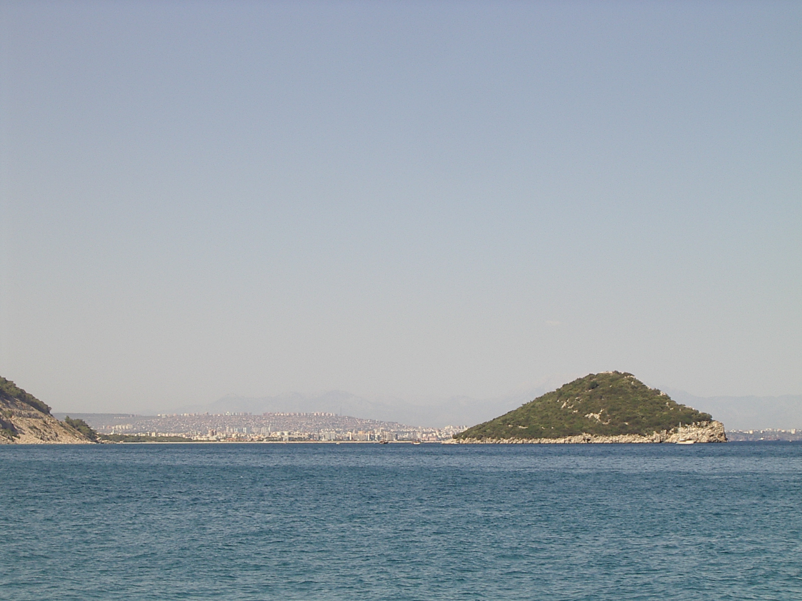 j_d sea sailing islands greek city skyline rocks