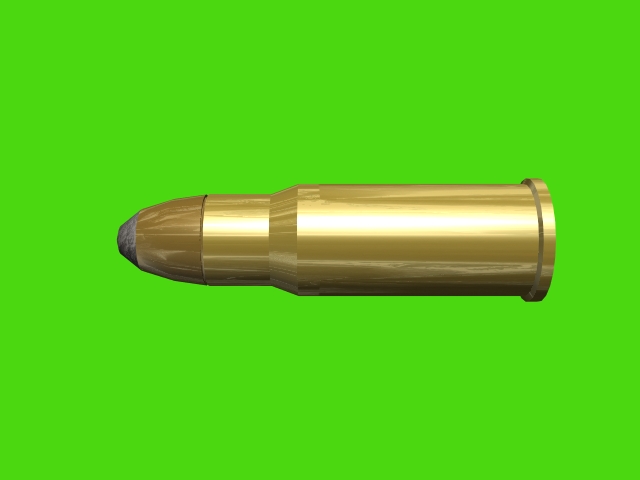 tabus bullet gold golden slug 3d three 3 dimensions rendering