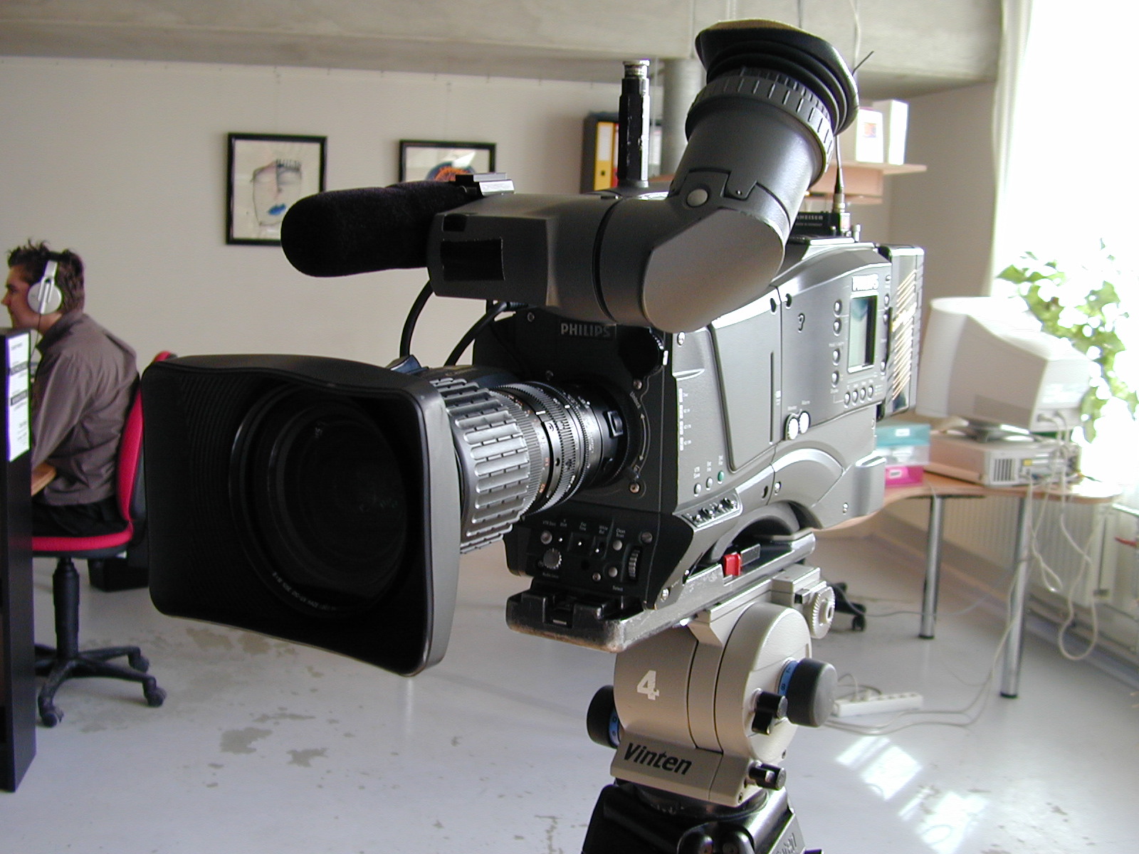 camera microphone tripod lens film