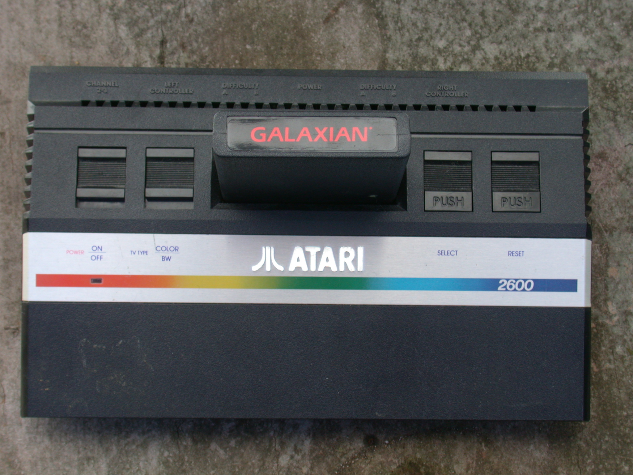 atari 2600 classic gaming console galaxian cartridge seventies eighties 70s 80s