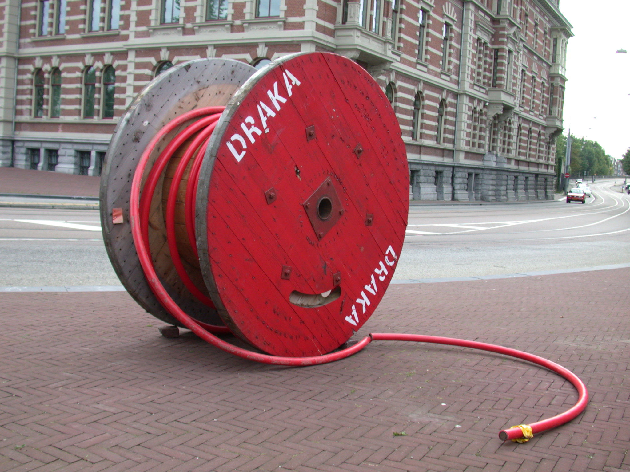 oval, objects, cable, wood, plastic, red, circular, typo, typography, draka, painted, reel