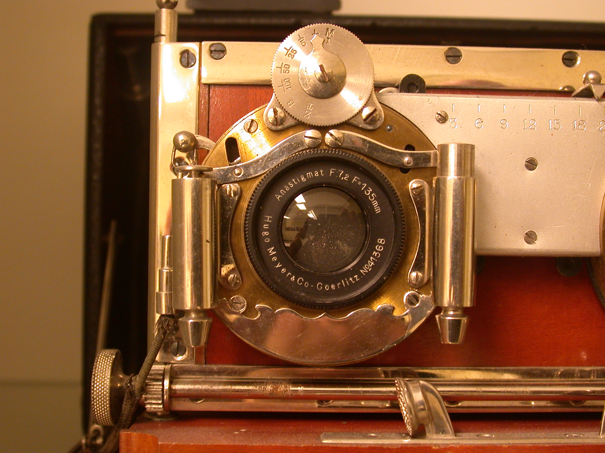 objects mechanics lens photocamera camera antique glass copper